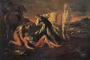Nicolas Poussin Trancred and Erminia oil painting artist